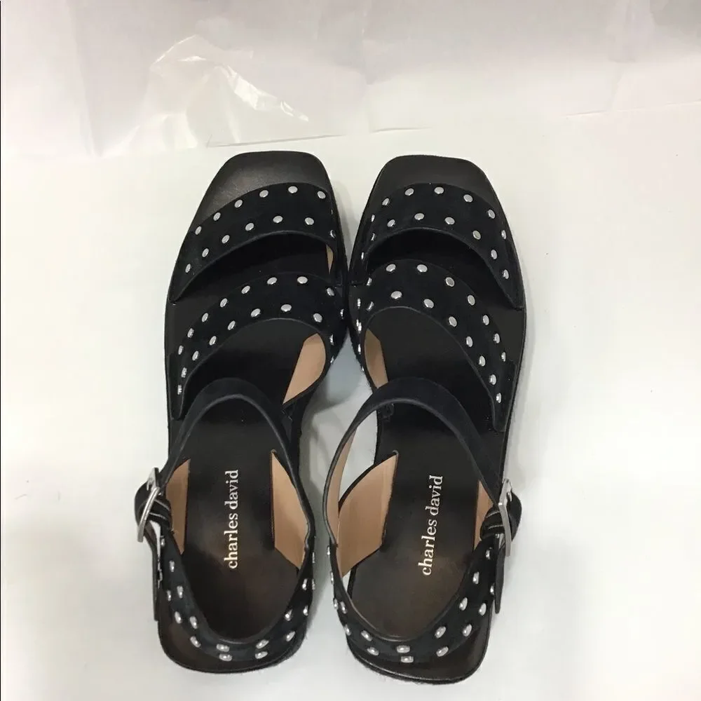Charles David Collection Madeira Chunky Heel Platform Sandal New Size 10